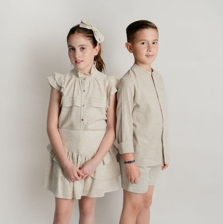 CONJUNTO BLUSA Y FALDA ARENA