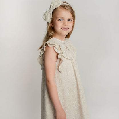 VESTIDO ALFORZAS ARENA