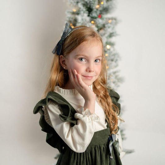 DIADEMA CUADROS VERDE