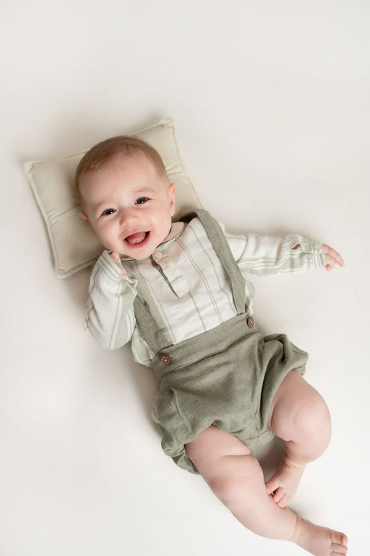 CONJUNTO CAMISA Y SHORT TIRANTE VERDE