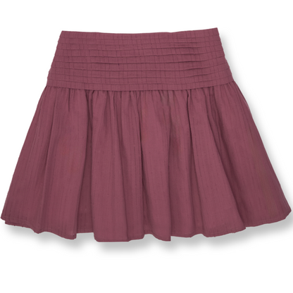 CONJUNTO BLUSA Y FALDA PLUMETTI ROSA