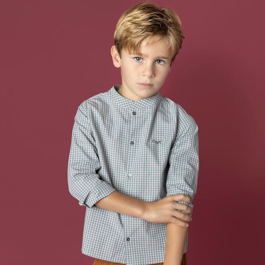 CAMISA CUADROS GRIS