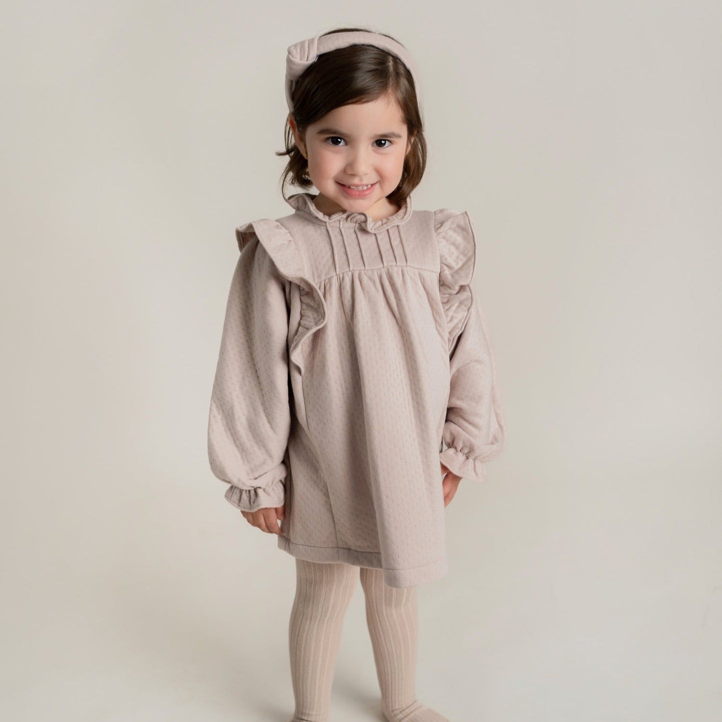 VESTIDO JACKARD ROSA