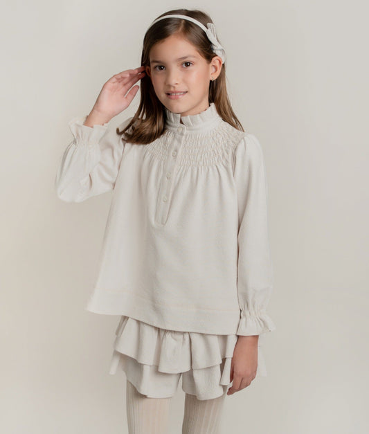 CONJUNTO BLUSA Y FALDA SHORT ARENA