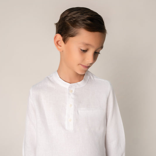 CAMISA LINO BLANCA