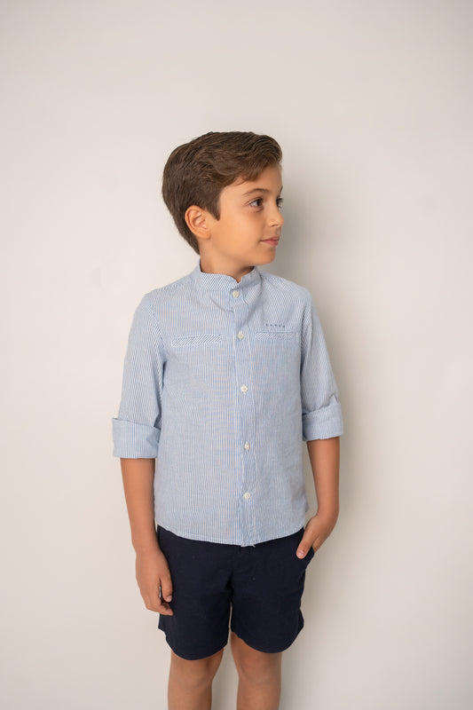 CAMISA RAYAS AZUL BLANCO