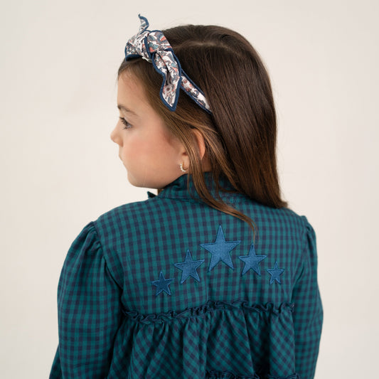 VESTIDO CAMISERO CUADROS VERDES