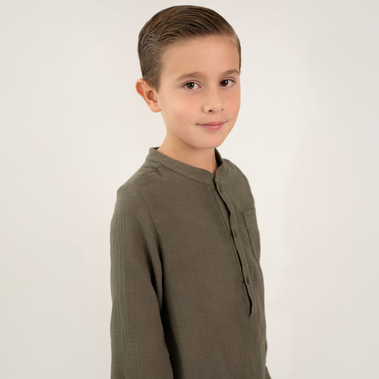 CAMISA VERDE OLIVO