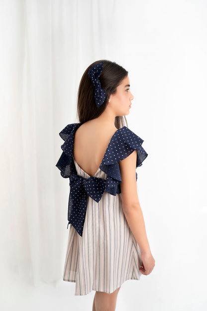 VESTIDO MULTIRAYA Y OLAN PLUMETTI