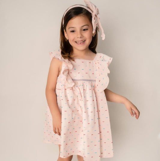 VESTIDO DURAZNO OLANES