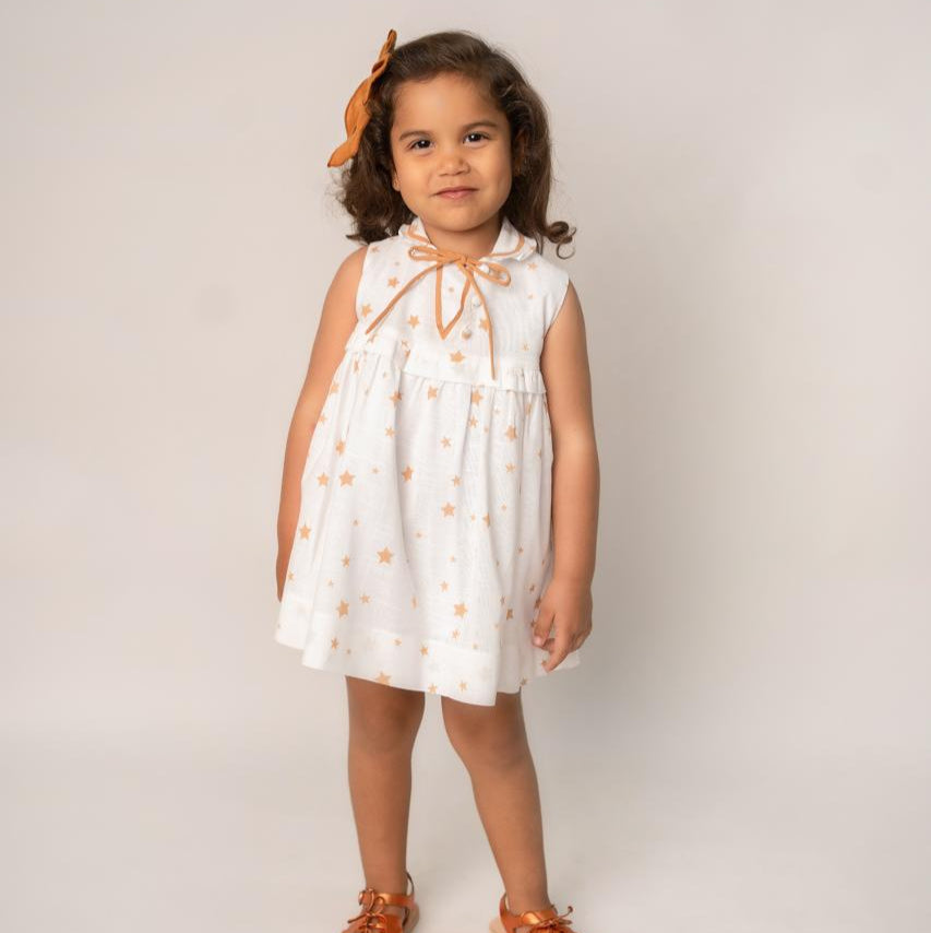 VESTIDO ESTRELLAS CON CUELLO