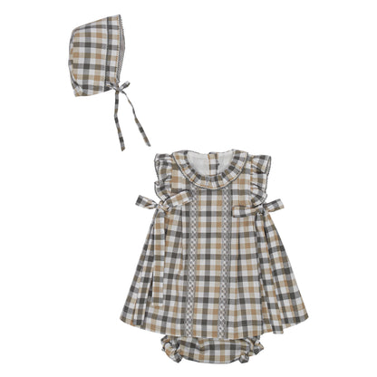 VESTIDO CUADROS CON CALZON