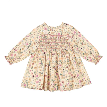 VESTIDO SMOCK FLORES