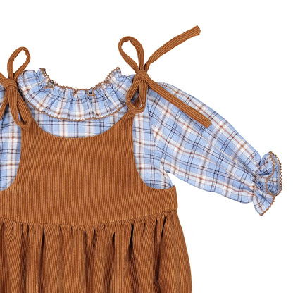 CONJUNTO RANITA LAZOS Y BLUSA