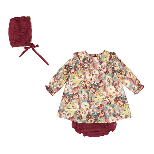 VESTIDO FLORES CON CALZON