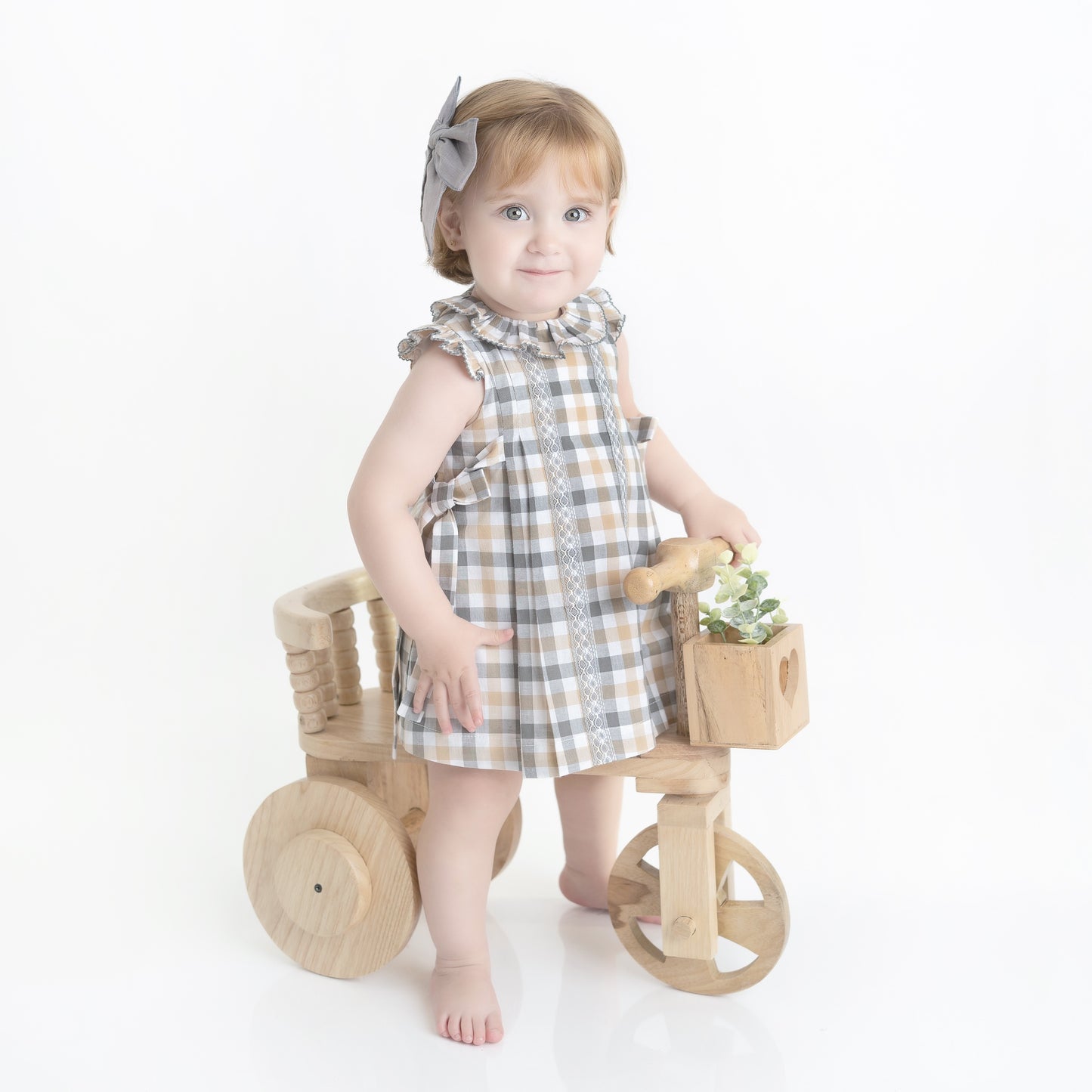 VESTIDO CUADROS CON CALZON