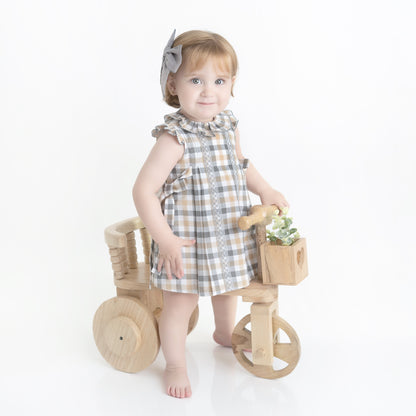 VESTIDO CUADROS CON CALZON