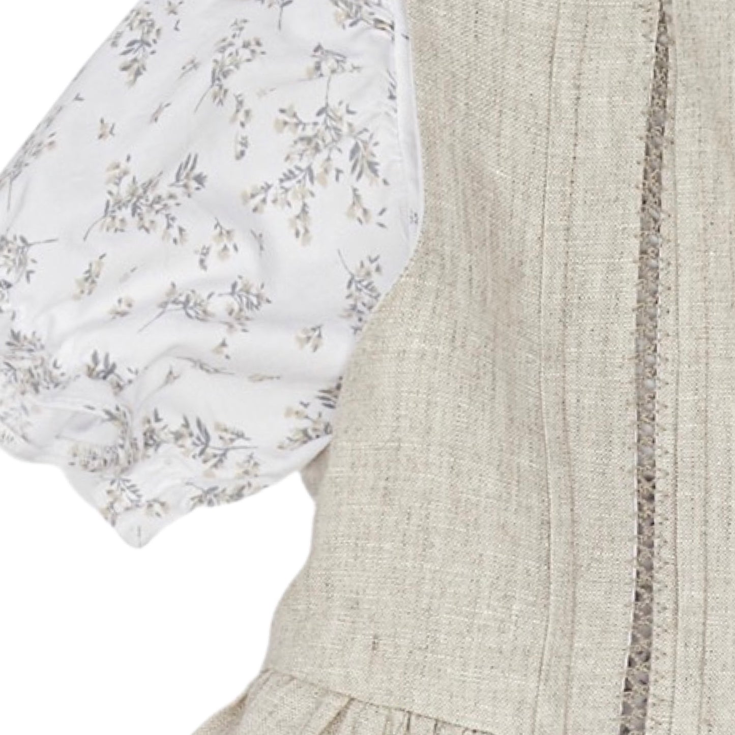 VESTIDO FLORES CON MANDIL