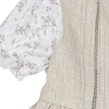 VESTIDO FLORES CON MANDIL