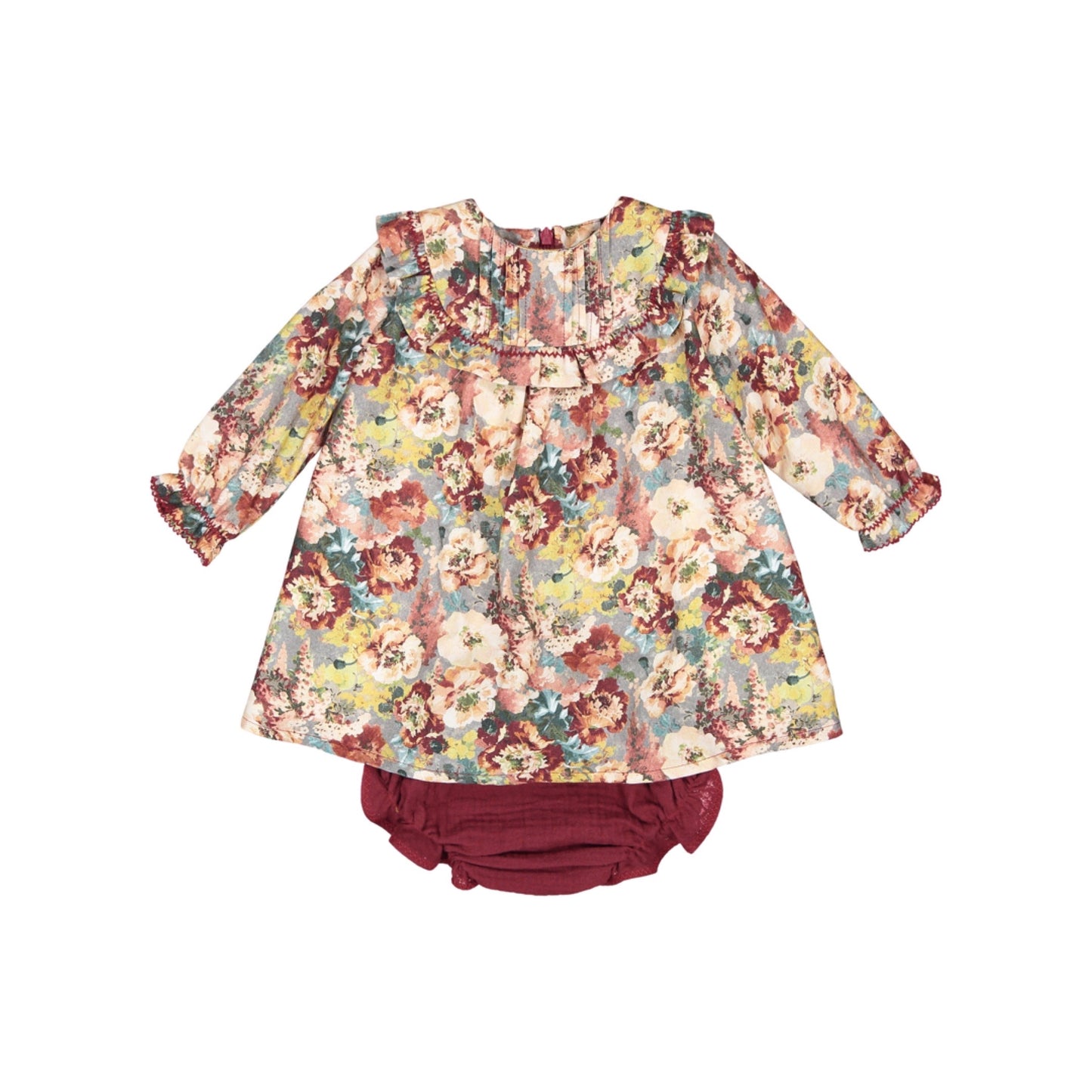 VESTIDO FLORES CON CALZON