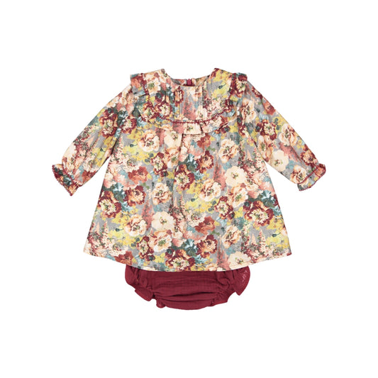 VESTIDO FLORES CON CALZON