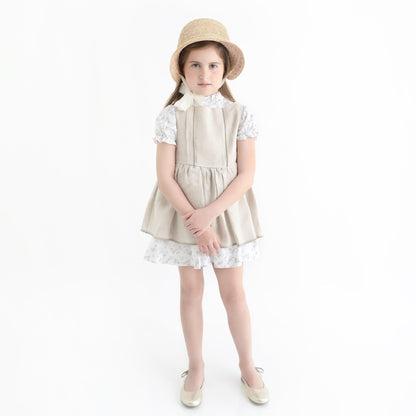 VESTIDO FLORES CON MANDIL